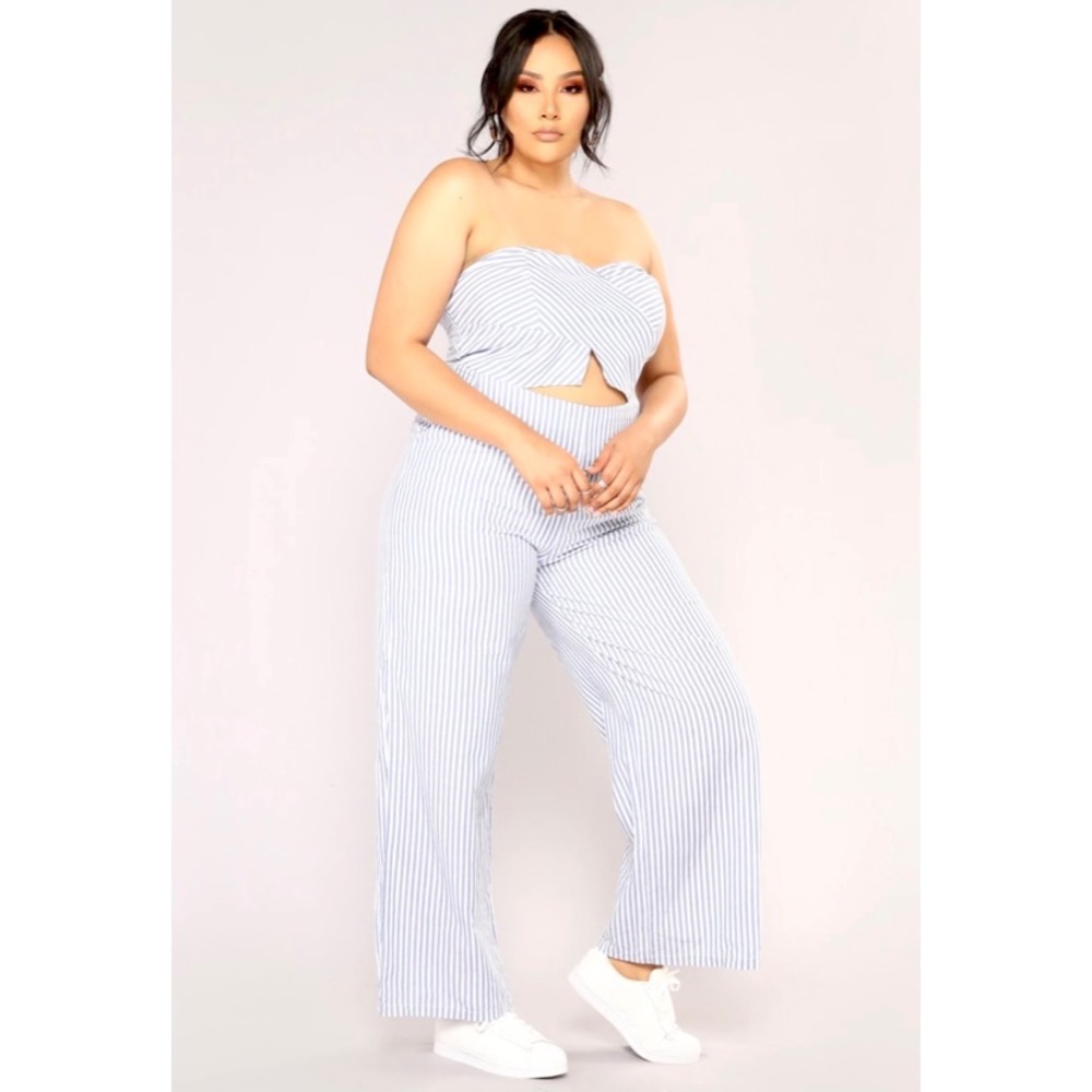Cruise Ship Stripe Jumpsuit